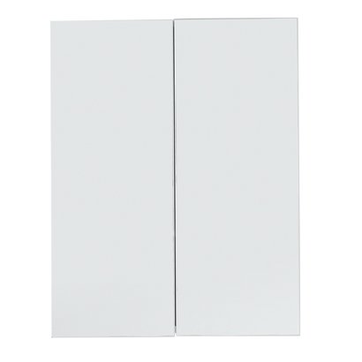 Line/SkinBD spiegelkast 2 deuren wit, spiegelglas.