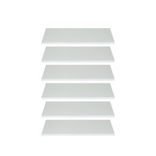 OleGarderobe 6 extra planken wit.