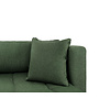 Cali bank met chaise longue rechts of links gedraaid met 4 kussens groen.