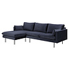 ebuy24 Sunny bank 2 personen met chaise longue, naar links gericht donkerblauw.