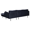 ebuy24 Sunny bank 2 personen met chaise longue, naar rechts gericht donkerblauw.