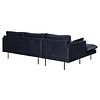 ebuy24 Sunny bank 2 personen met chaise longue, naar links gericht donkerblauw.