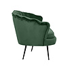 ebuy24 Nice bank 3 persoons velours groen.