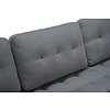 ebuy24 Marino bank 3 persoons stof grijs.