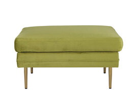 ebuy24 Boom poef, hocker velours messing, groen.