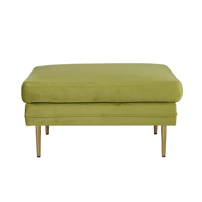 ebuy24 Boom poef, hocker velours messing, groen.