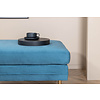 ebuy24 Boom poef, hocker velours blauw, messing.