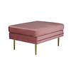 ebuy24 Boom poef, hocker velours messing, roze.