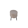 ebuy24 Otto poef, hocker teddystof beige, zwart.