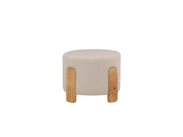 ebuy24 Coffey poef, hocker Ø52,5cm  bruin.