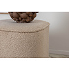 ebuy24 Piff poef, hocker Ã˜44cm teddystof beige.