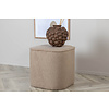 ebuy24 Piff poef, hocker Ã˜44cm teddystof beige.