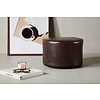 ebuy24 Eastport poef, hocker Ã˜41cm PU kunstleer bruin.