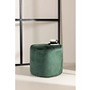 ebuy24 Peg poef Ã˜46cm velours groen.
