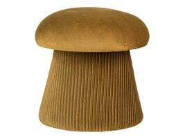 ebuy24 Hampton poef velours Ã˜39cm oker.