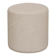 ebuy24 Ejby poef bouclÃ© Ã˜34cm beige.
