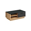 ebuy24 Synnax salontafel 2 kleppen, 4 planken grijs,eik decor.