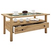 ebuy24 LingisL salontafel 1 lade 1 plank eik decor.