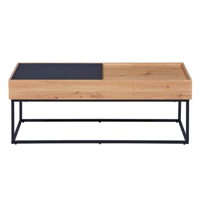 ebuy24 Filora salontafel met opslag grijs, Artisan eik decor.