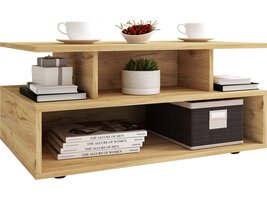 ebuy24 Esila salontafel 4 planken eik decor.