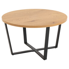 ebuy24 Amira salontafel Ø77 cm wild eik decor.