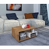 ebuy24 Sulas salontafel 4 planken wit, eik decor.