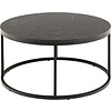 ebuy24 Sitro salontafel Ã˜80cm marmer zwart.