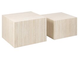 ebuy24 Dicur salontafel set van 2 stuks. beige.