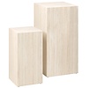 ebuy24 Drue salontafel voetstuk set van 2 stuks. beige.