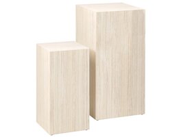 ebuy24 Drue salontafel voetstuk set van 2 stuks. beige.