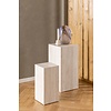 ebuy24 Drue salontafel voetstuk set van 2 stuks. beige.