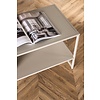 ebuy24 Staal salontafel , bijzettafel beige.
