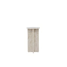 ebuy24 Ã…lesund salontafel , bijzettafel Ã˜40cm beige.