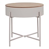 ebuy24 Sisco salontafel , bijzettafel Ã˜40cm beige, grijs.