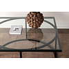 ebuy24 Skanör salontafel 90x90cm zwart, glas.