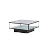ebuy24 Maglehem salontafel 90x90cm zwart, glas.