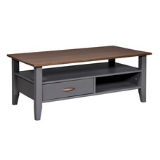 ebuy24 Luzerna salontafel 1 lade, 2 planken grijs.