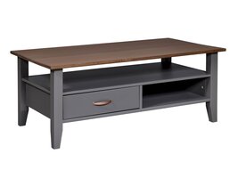 ebuy24 Luzerna salontafel 1 lade, 2 planken grijs.
