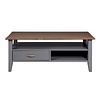 ebuy24 Luzerna salontafel 1 lade, 2 planken grijs.