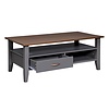 ebuy24 Luzerna salontafel 1 lade, 2 planken grijs.