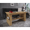ebuy24 Kobila salontafel met 1 plank en 2 vakkenHoning eiken decor.