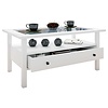 ebuy24 LingisL salontafel 1 lade 1 plank wit.