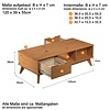 ebuy24 Scandik salontafel honing.