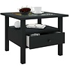 ebuy24 LingisM salontafel 1 lade 1 plank zwart.