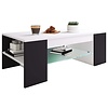 ebuy24 Tunas salontafel 1 plank wit, zwart.