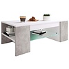 ebuy24 Tunas salontafel 1 plank wit, beton decor.