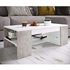 ebuy24 Tunas salontafel 1 plank wit, beton decor.