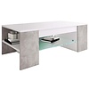 ebuy24 Tunas salontafel 1 plank wit, beton decor.
