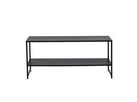 ebuy24 Staal salontafel 101,6x43,2cm zwart.