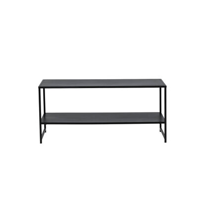 ebuy24 Staal salontafel 101,6x43,2cm zwart.